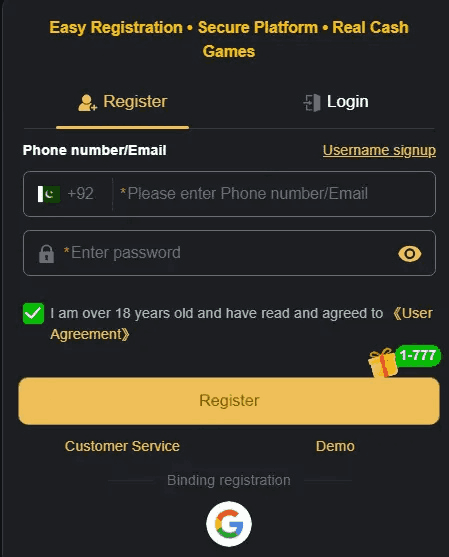 3S Game register
