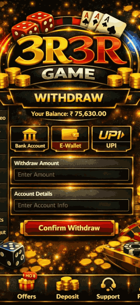 3R3R game withdraw