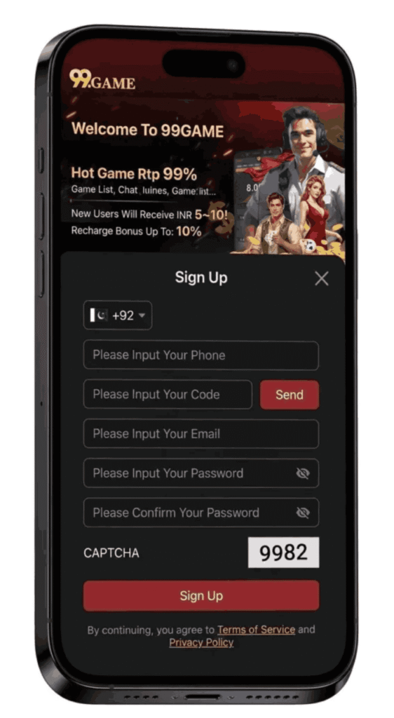 99 Game sign up