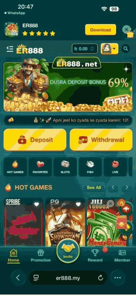 ER888 game DEPOSIT