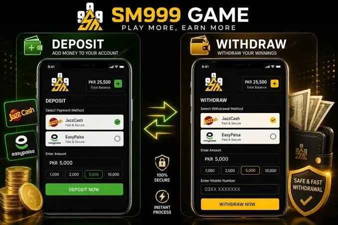 SM999 Game deposit withdraw